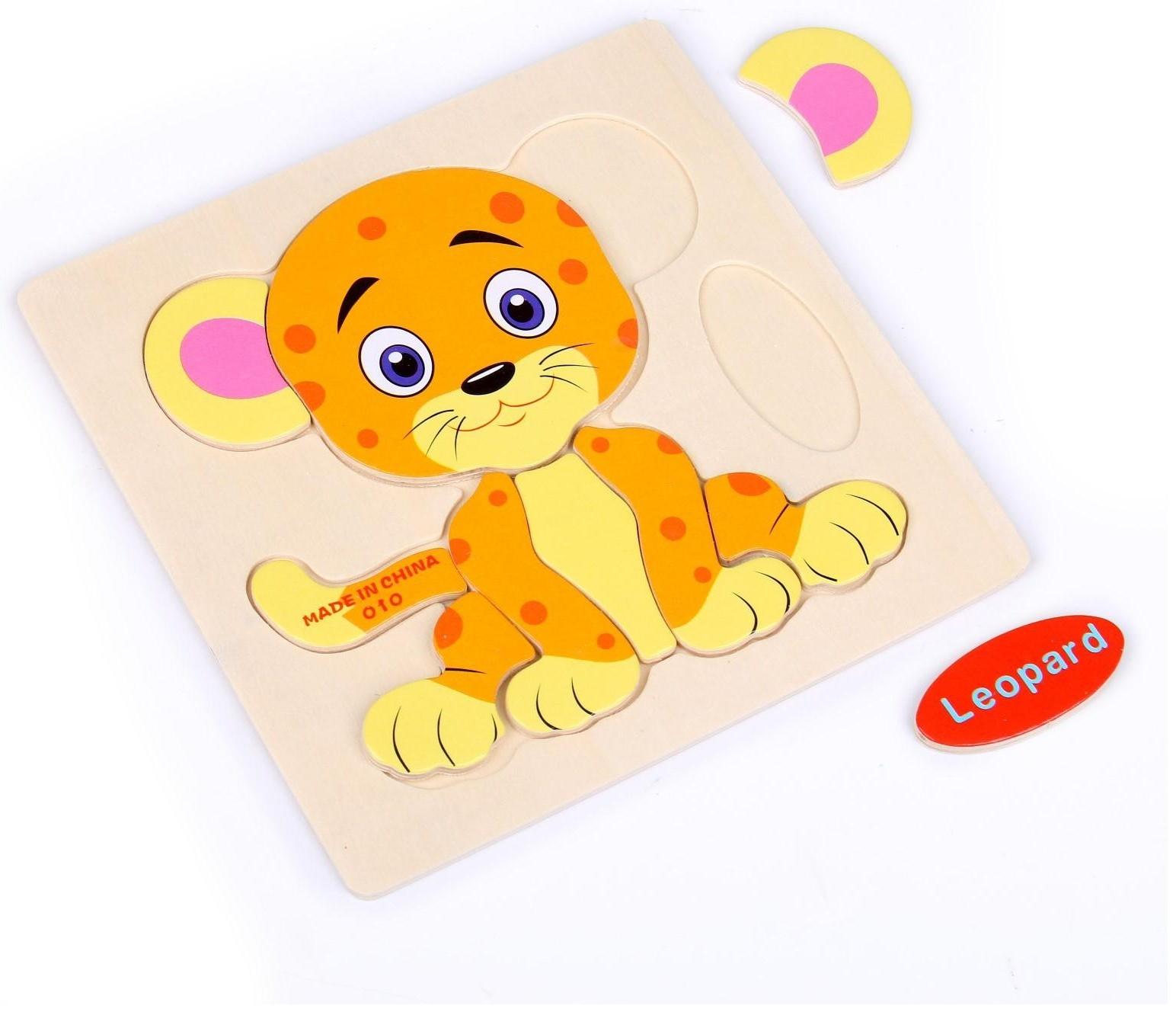 Пазл-вкладыш на деревянном основании 