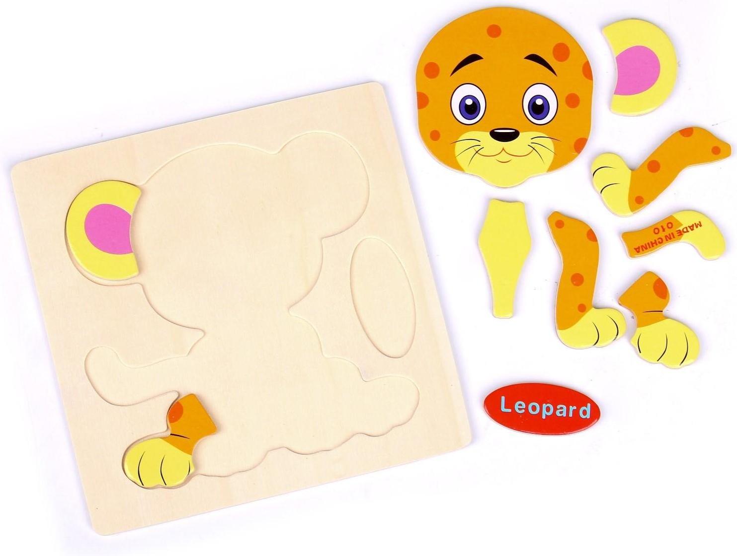 Пазл-вкладыш на деревянном основании 