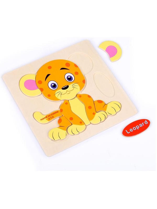 Пазл-вкладыш на деревянном основании 