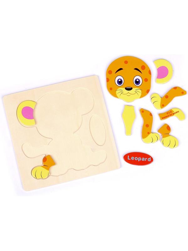 Пазл-вкладыш на деревянном основании 