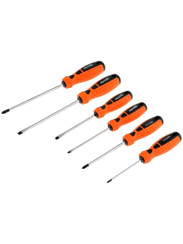 Набор отверток Sparta point, 6 шт., двухкомпонентные рукоятки