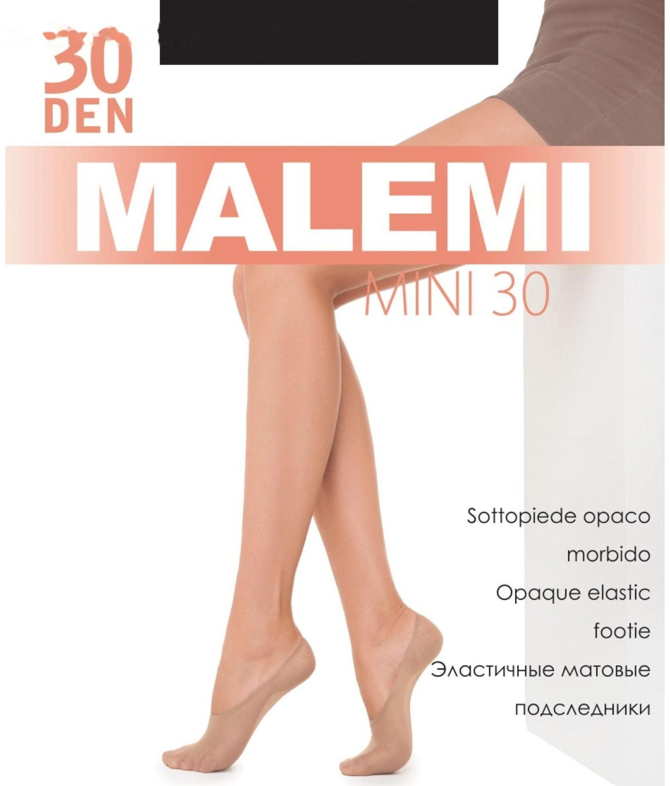 Подследники женские MALEMI Mini 30 ден (4 пары), цвет телесный