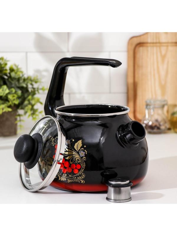 Чайник со свистком «Рябина», 2 л , фиксированная ручка