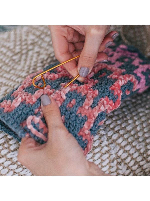 Набор вспомогательных булавок для вязания, 9 см, 5 шт, цвет МИКС