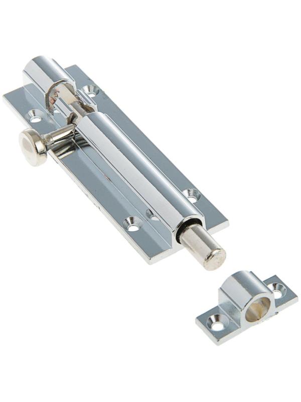 Шпингалет, 10 см, оцинкованный, цвет хром