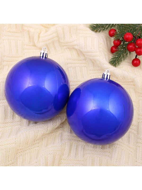 Набор шаров пластик d-10 см, 2 шт 