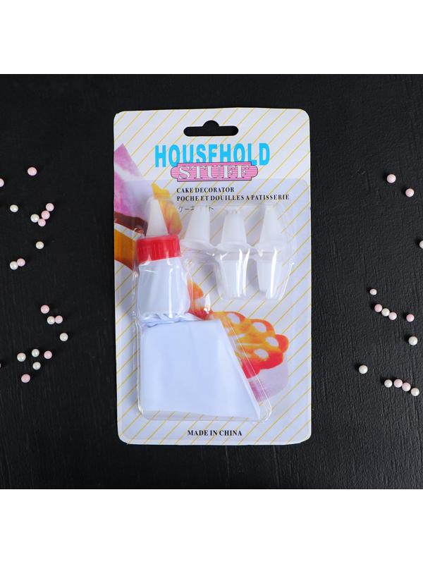 Мешок кондитерский, 22×12×3 см, 6 насадок