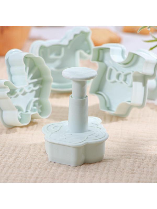 Набор плунжеров кондитерских Доляна «Малышок», 4 шт, 5×5 см, цвет МИКС