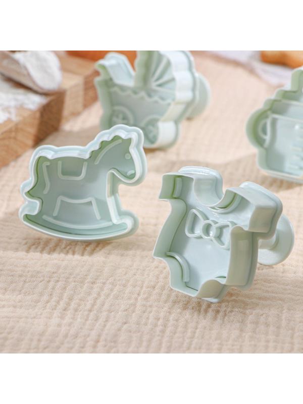 Набор плунжеров кондитерских Доляна «Малышок», 4 шт, 5×5 см, цвет МИКС