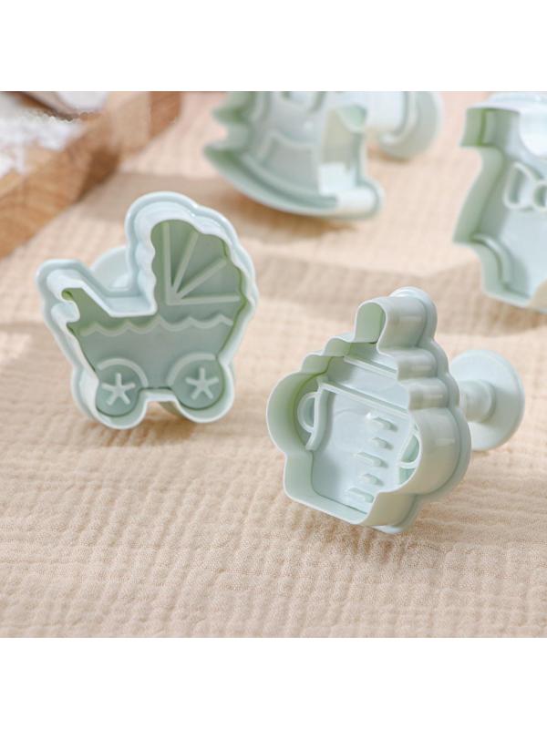 Набор плунжеров кондитерских Доляна «Малышок», 4 шт, 5×5 см, цвет МИКС