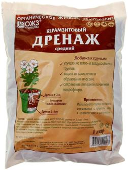 Дренаж керамзитовый, средний, 1л