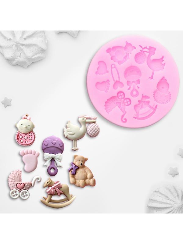 Молд силиконовый «Для новорождённого», 7,5×1 см