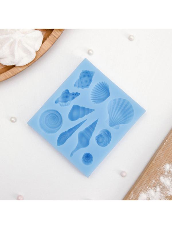Молд «Ракушки», 7,7×7×1,5 см, цвет МИКС