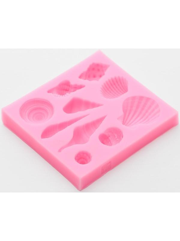 Молд «Ракушки», 7,7×7×1,5 см, цвет МИКС