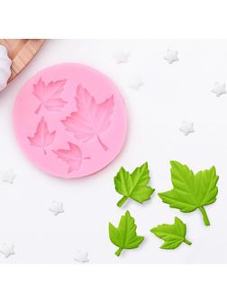 Молд «Лист кленовый», 6,5×1 см, цвет МИКС