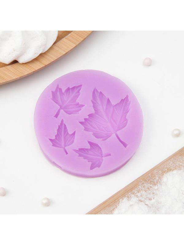 Молд «Лист кленовый», 6,5×1 см, цвет МИКС