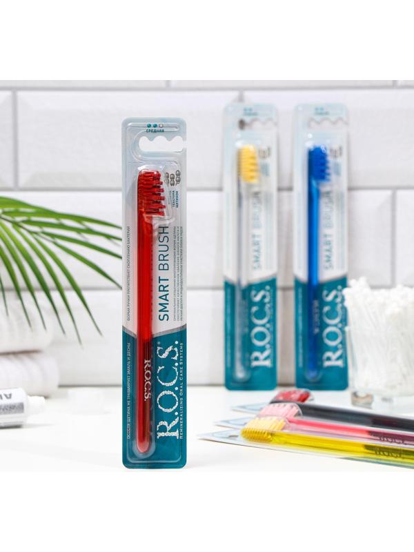 Зубная щетка R.O.C.S. Модельная, средняя  микс