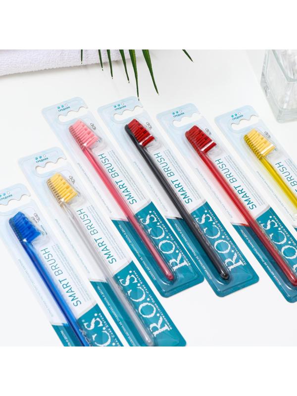 Зубная щетка R.O.C.S. Модельная, средняя  микс