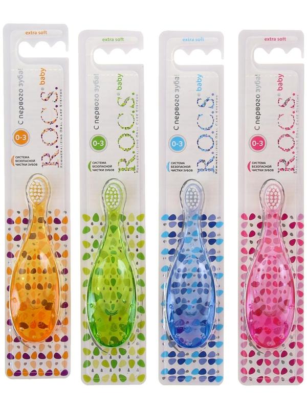 Зубная щетка R.O.C.S. Baby для детей от 0 до 3 лет микс