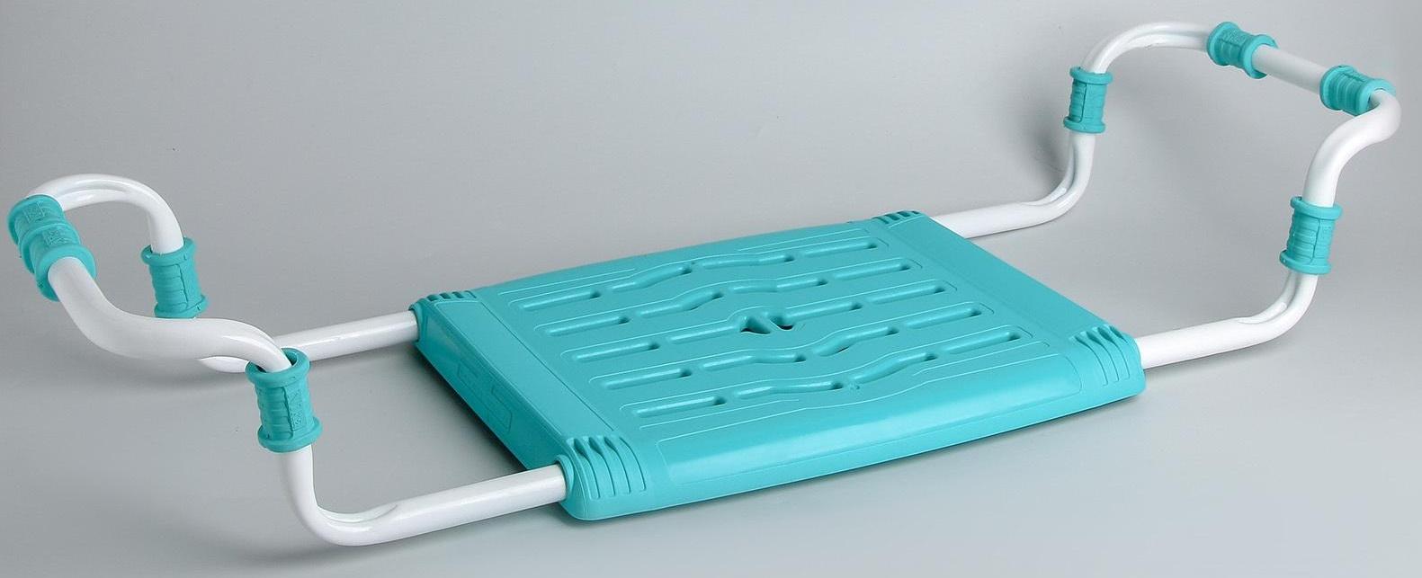 Сиденье для ванны раздвижное, цвет бирюза