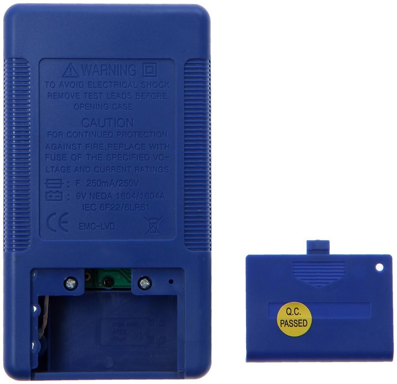 Мультиметр ТУНДРА, DT-832, ACV/DCV, DCA, 200-2МΩ, прозвон