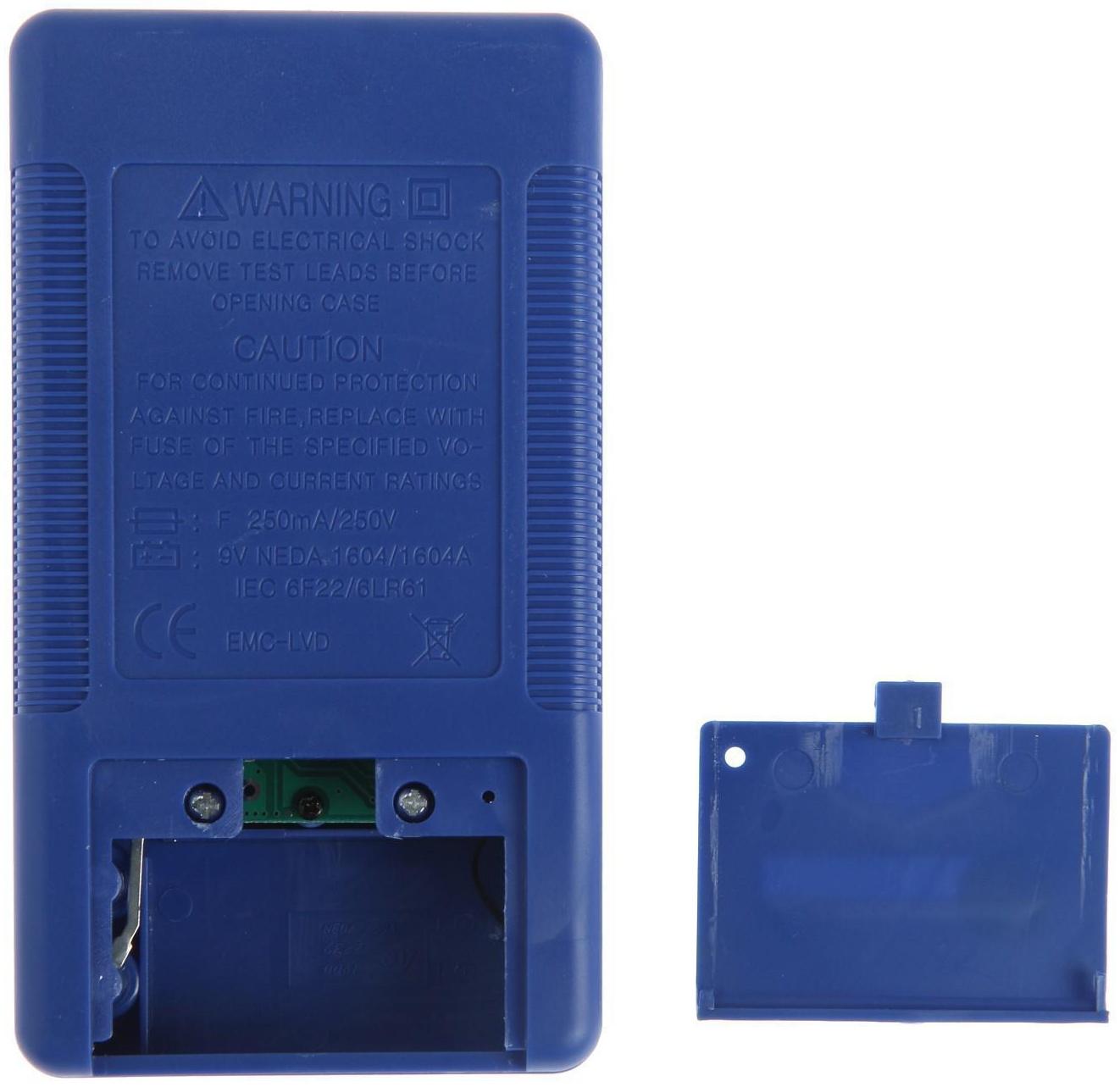 Мультиметр ТУНДРА, DT-830B, ACV/DCV, DCA, 200-2МΩ