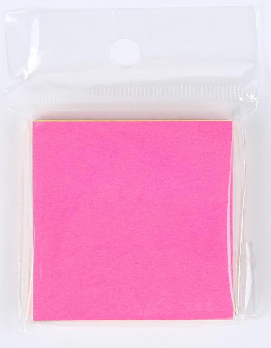 Блок с липким краем Calligrata, 51 x 51 мм, 100 листов, 5 цветов, МИКС