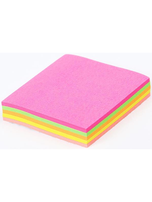 Блок с липким краем Calligrata, 51 x 51 мм, 100 листов, 5 цветов, МИКС