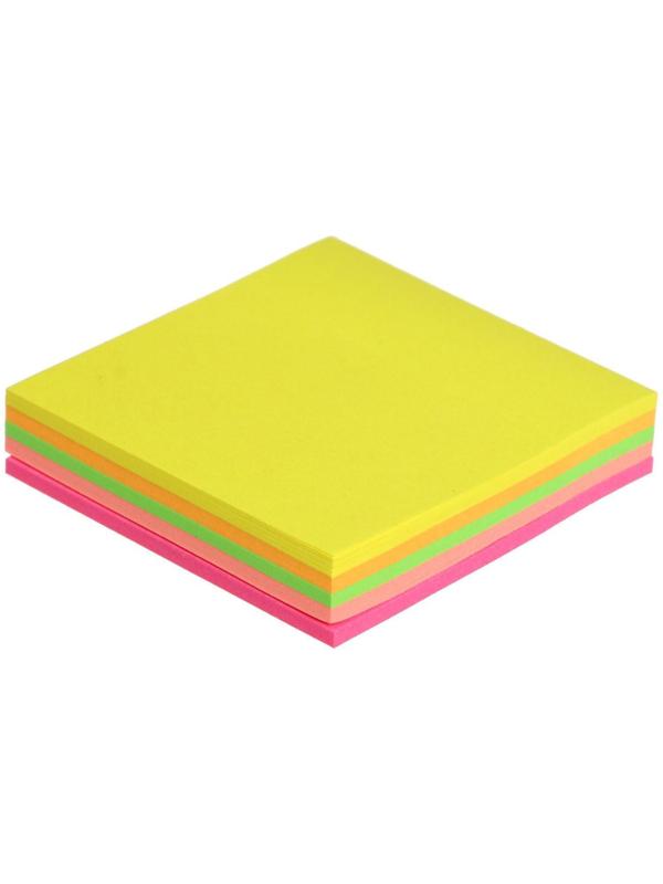 Блок с липким краем Calligrata, 51 x 51 мм, 100 листов, 5 цветов, МИКС