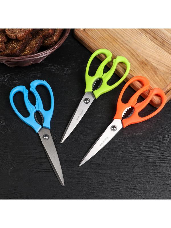 Ножницы кухонные Доляна «Саймон», 23 см, цвет МИКС