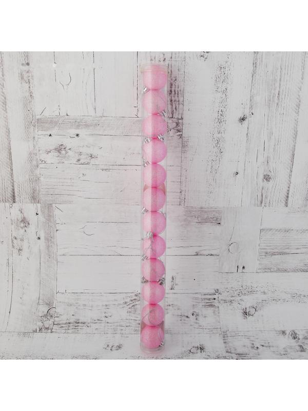 Набор шаров пластик d-4 см, 12 шт 