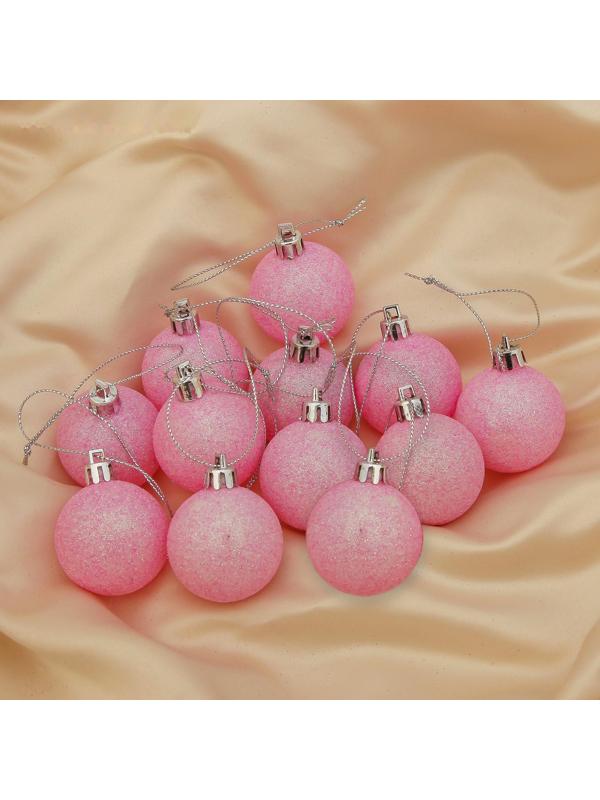 Набор шаров пластик d-4 см, 12 шт 