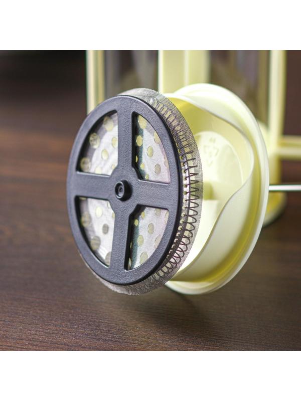 Френч-пресс Доляна «Классика», 800 мл, цвет молочный