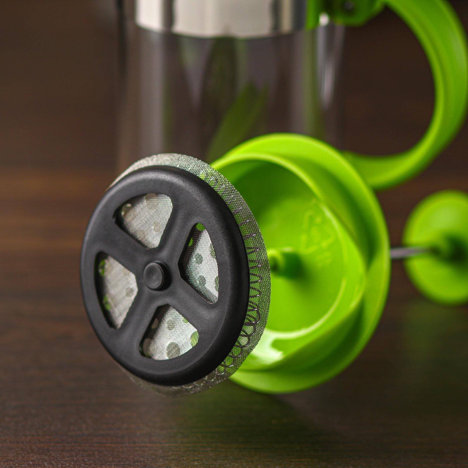 Френч-пресс Доляна «Гарсон», 350 мл, цвет зелёный