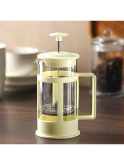 Френч-пресс Доляна «Классика», 350 мл, цвет молочный