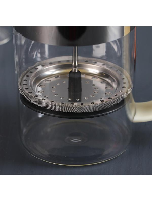 Френч-пресс Доляна «Гарсон», 800 мл, цвет молочный