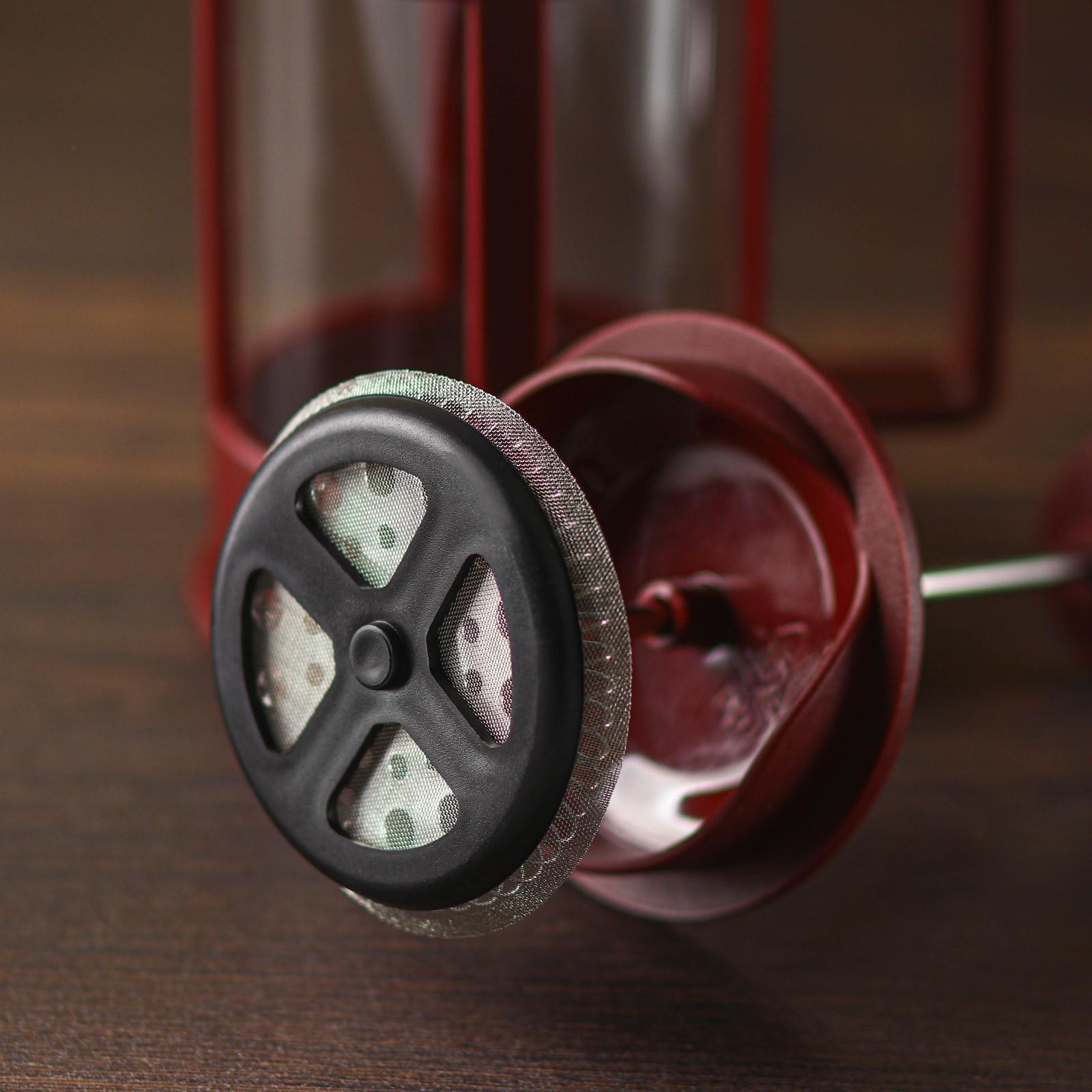 Френч-пресс Доляна «Классика», 350 мл, цвет коричневый