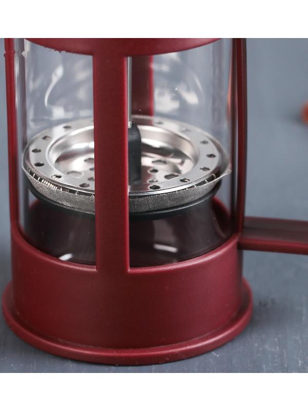 Френч-пресс Доляна «Классика», 350 мл, цвет коричневый