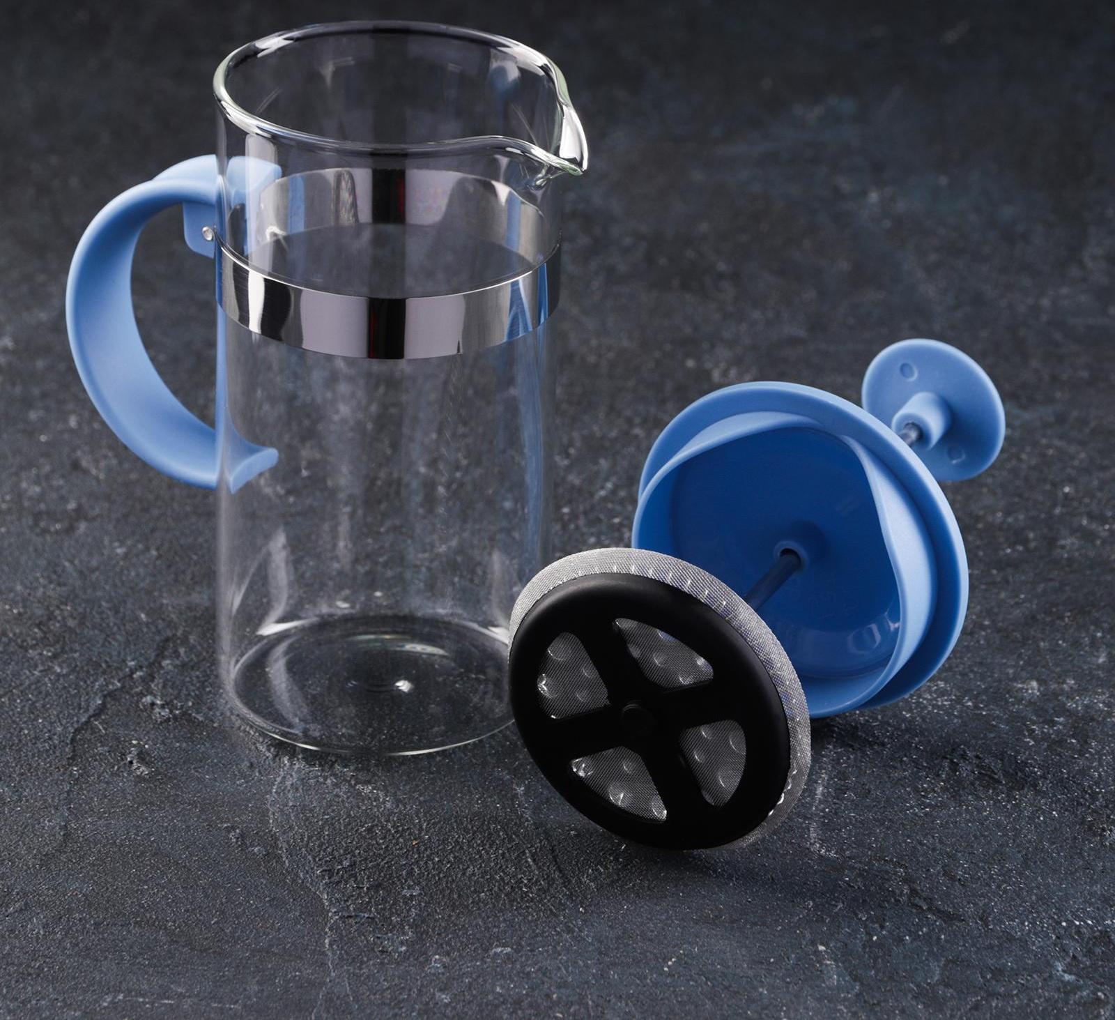 Френч-пресс Доляна «Гарсон», 350 мл, цвет голубой