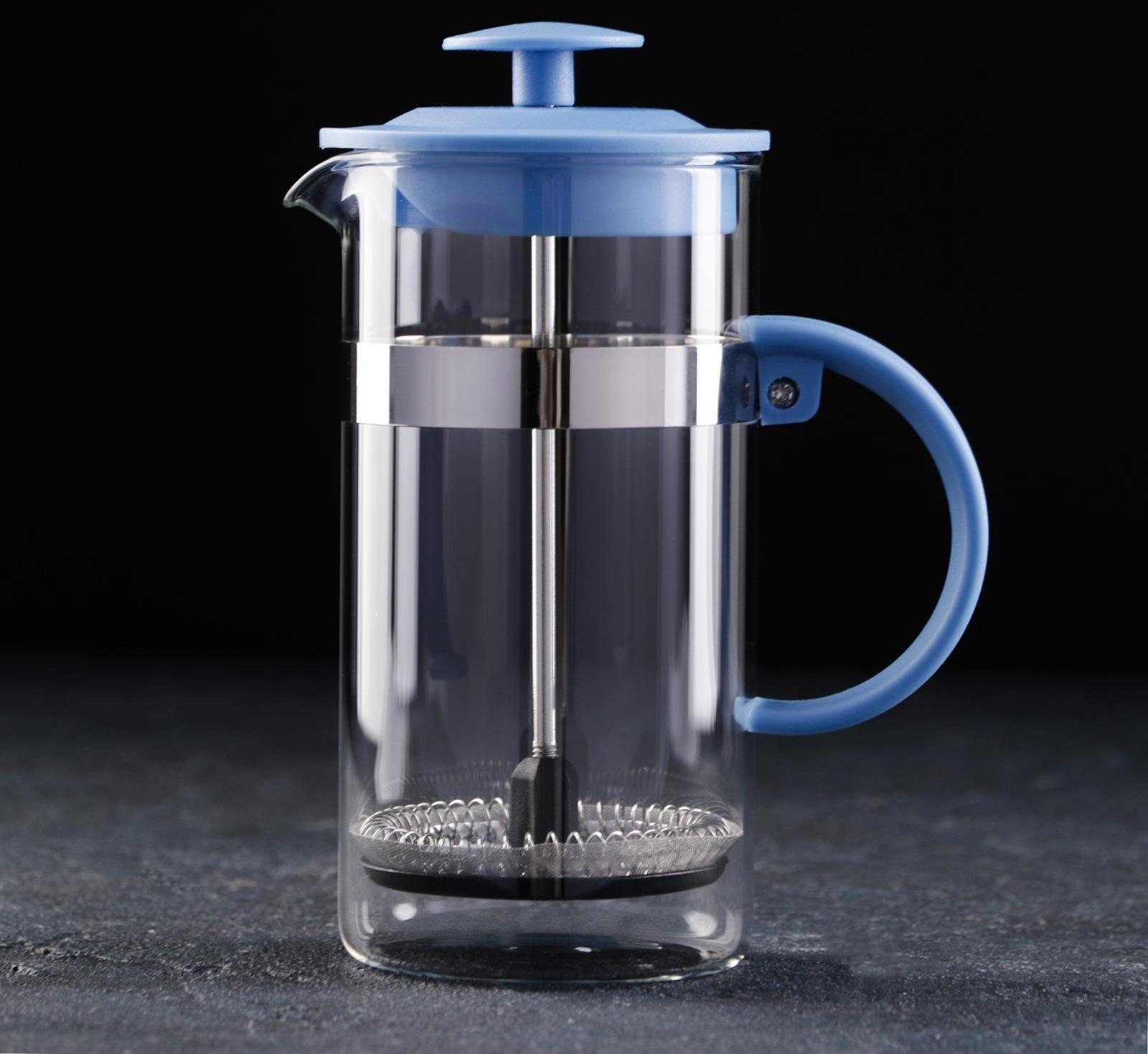 Френч-пресс Доляна «Гарсон», 350 мл, цвет голубой