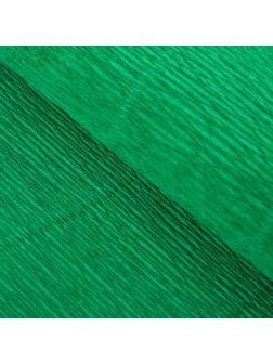 Бумага для упаковок и поделок, гофрированная, зеленая, однотонная, двусторонняя, рулон 1 шт., 0,5 х 2,5 м
