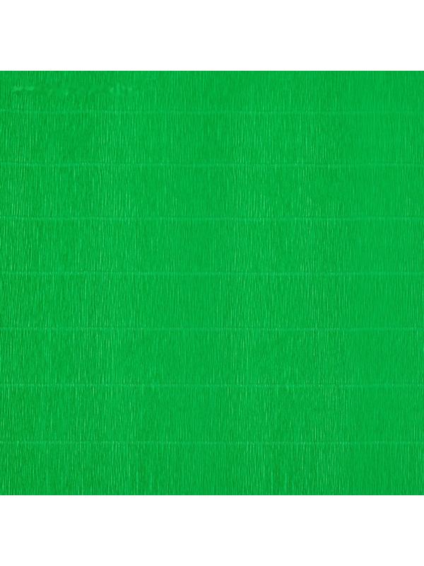 Бумага для упаковок и поделок, гофрированная, зеленая, однотонная, двусторонняя, рулон 1 шт., 0,5 х 2,5 м