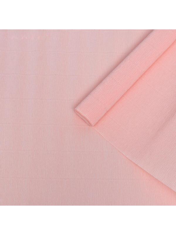 Бумага для упаковок и поделок, Cartotecnica Rossi, гофрированная, светлая, розовая, однотонная, двусторонняя, рулон 1шт., 0,5 х 2,5 м