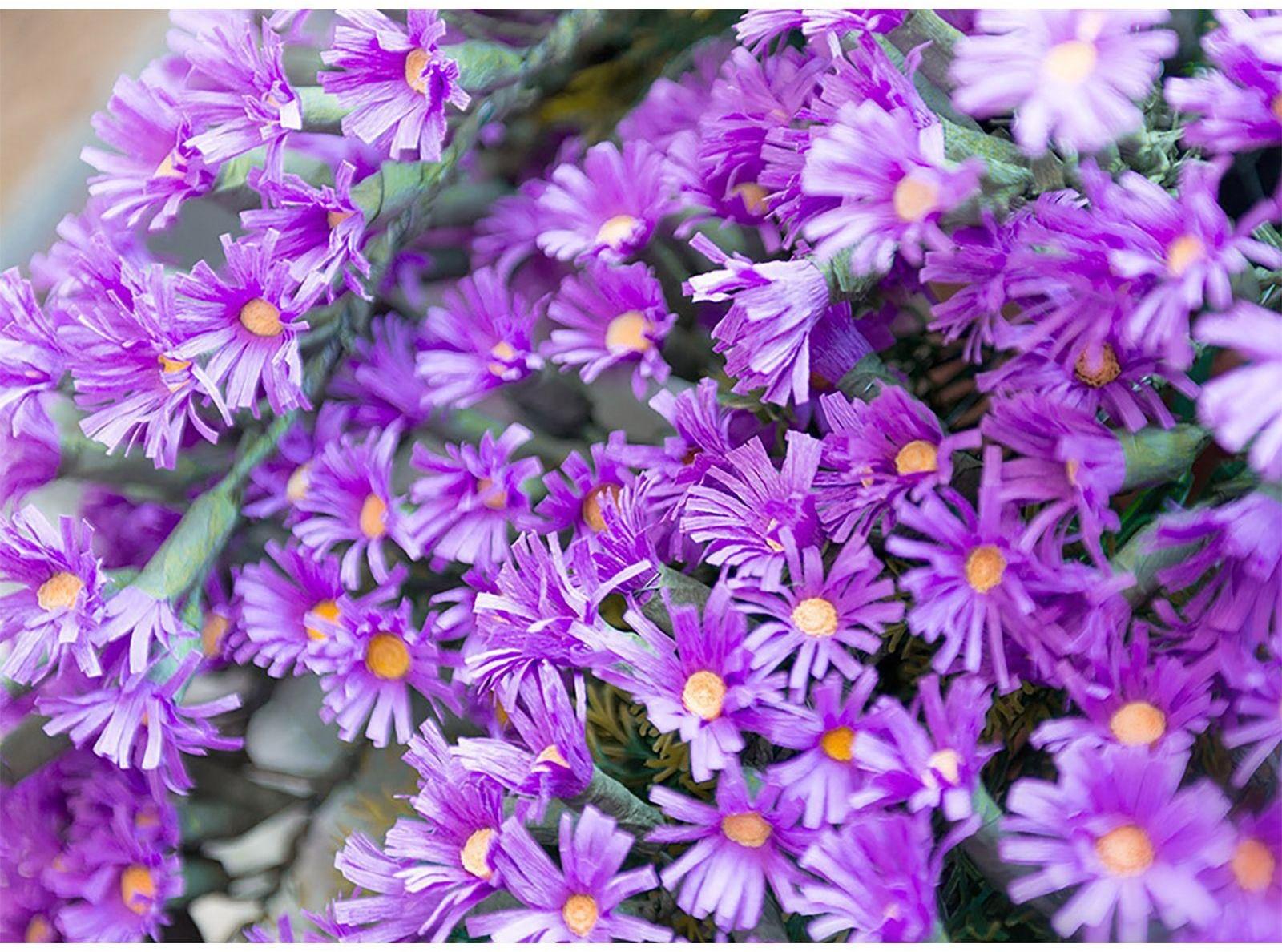 Бумага для упаковки и поделок, гофрированная, светлая, сиреневая, однотонная, двусторонняя, рулон 1 шт., 0,5 х 2,5 м