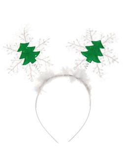 Карнавальный ободок «Снежинка с ёлочками»