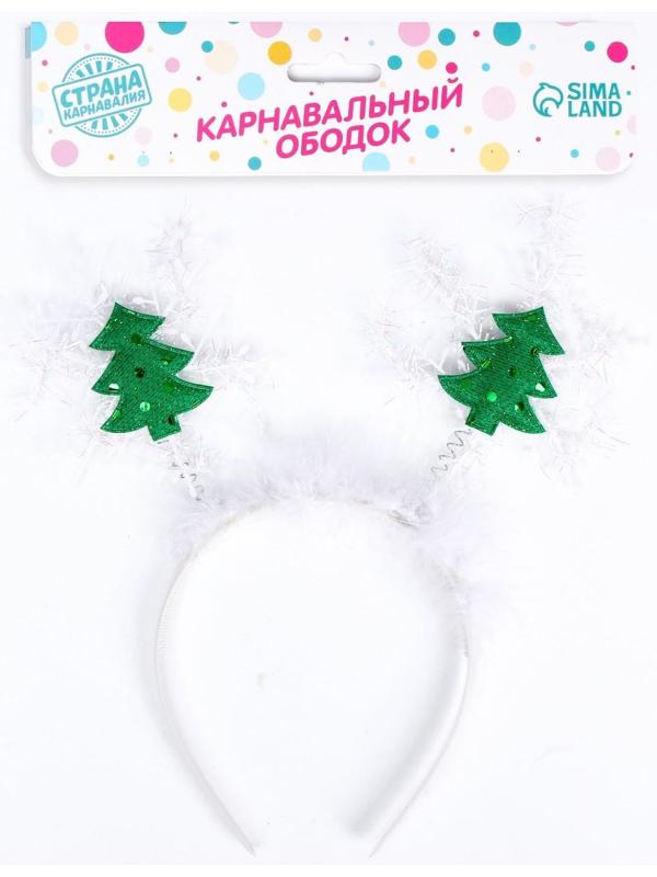 Карнавальный ободок «Снежинка с ёлочками»