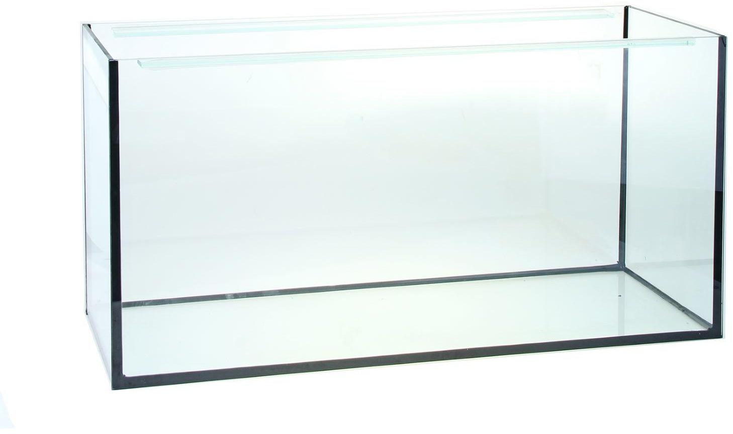 Аквариум прямоугольный, без крышки, 100 литров, 75,5 х 33 х 39,5/44,5 см