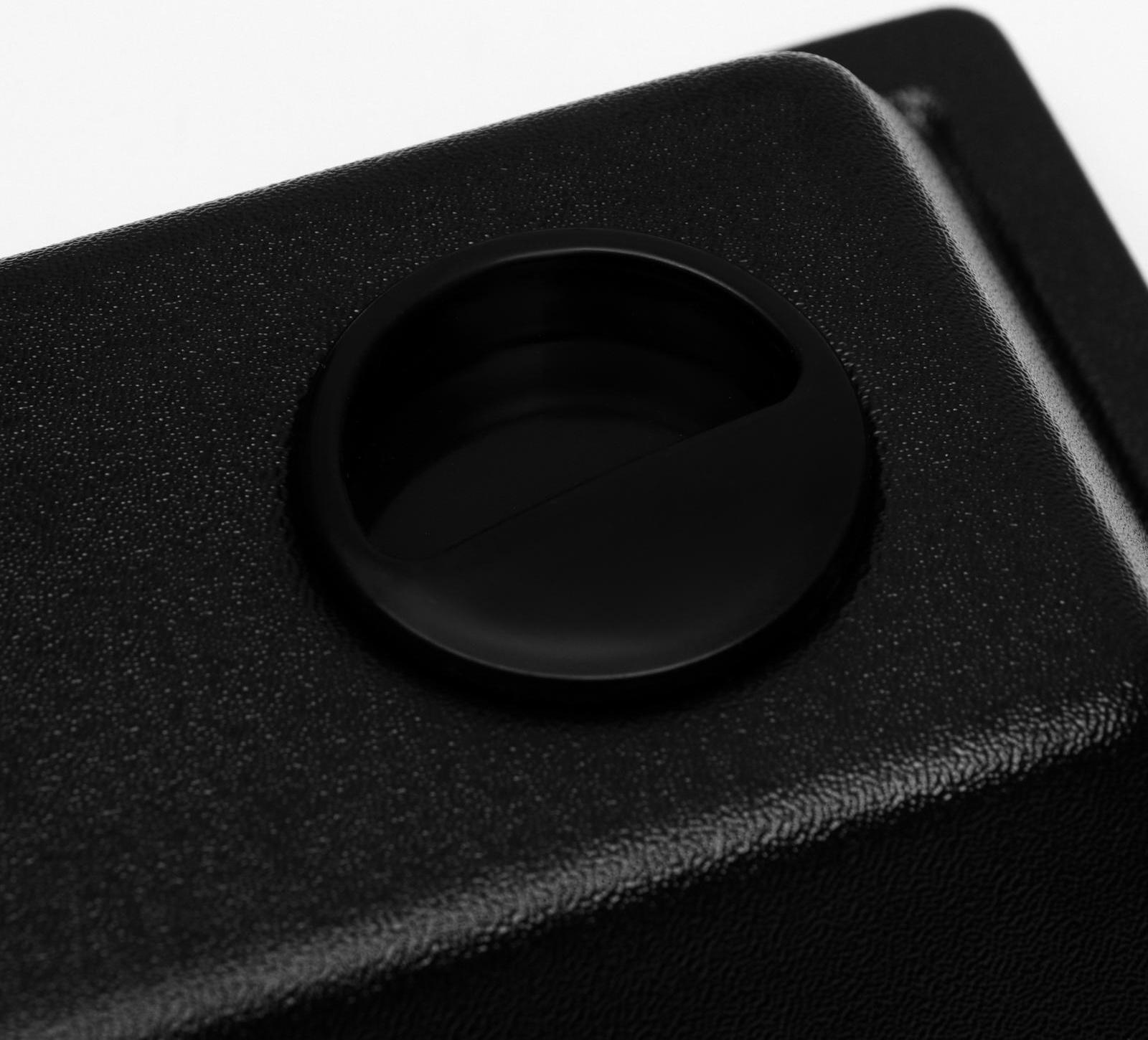 Аквариум прямоугольный Атолл с крышкой, 13 литров, 30 х 16 х 26/31 см, чёрный