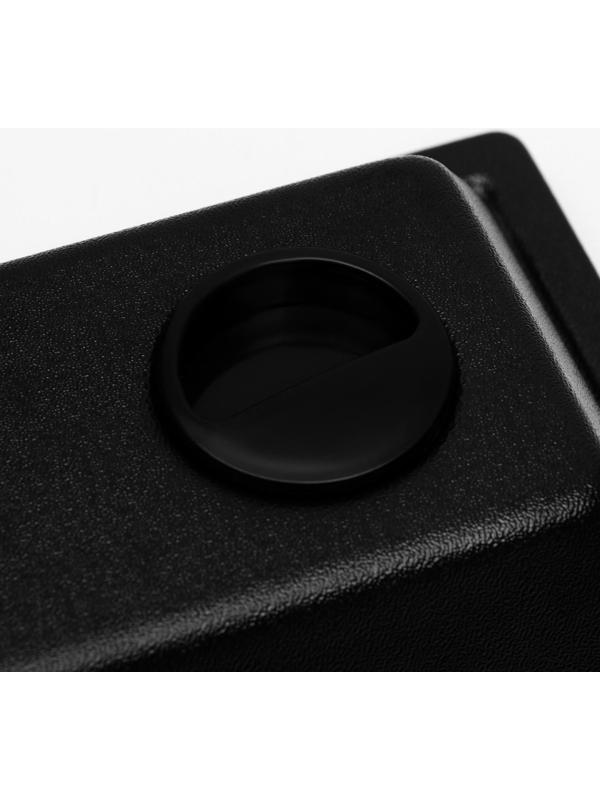 Аквариум прямоугольный Атолл с крышкой, 13 литров, 30 х 16 х 26/31 см, чёрный