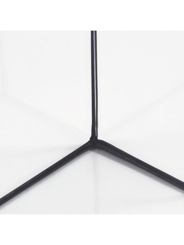 Аквариум панорамный с крышкой, 15 литров, 40 х 14,5 х 27/32 см, чёрный